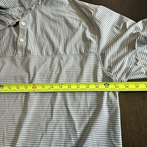 Under Armour HeatGear Mens XXL Striped Short Sleeve Polo - Picture 6 of 7